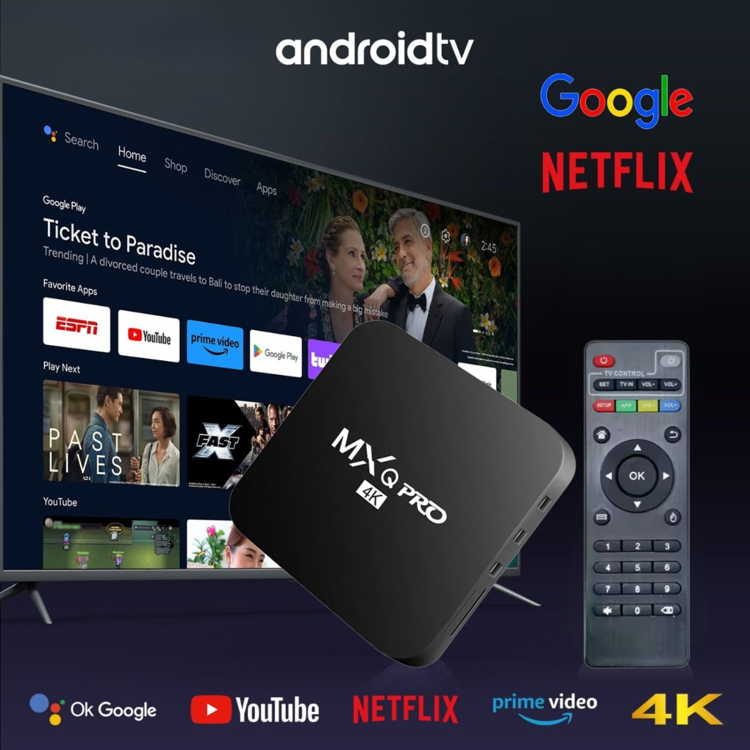 📺 TV Box 4K –Convierte tu TV en un Smart TV 🚀